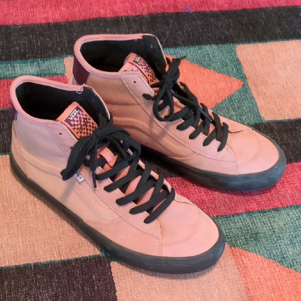 Vans The Lizzy Armanto High Tops Pink Size 10.5 Rosette Pink
